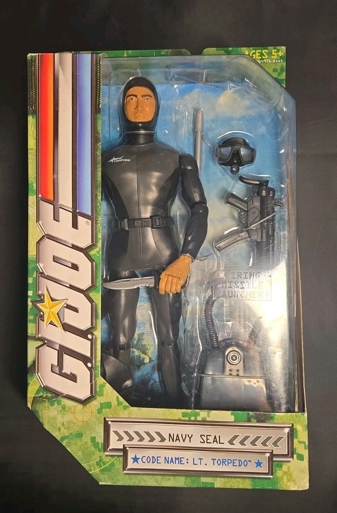 GI Joe Navy SEAL – Code Name Lt. Torpedo – 12” Action Figure – New In Box