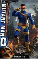 1/6 X-Men Cyclops DELUXE Figure U.S SELLER Present Toys Hot Mutant,Jacket, Base