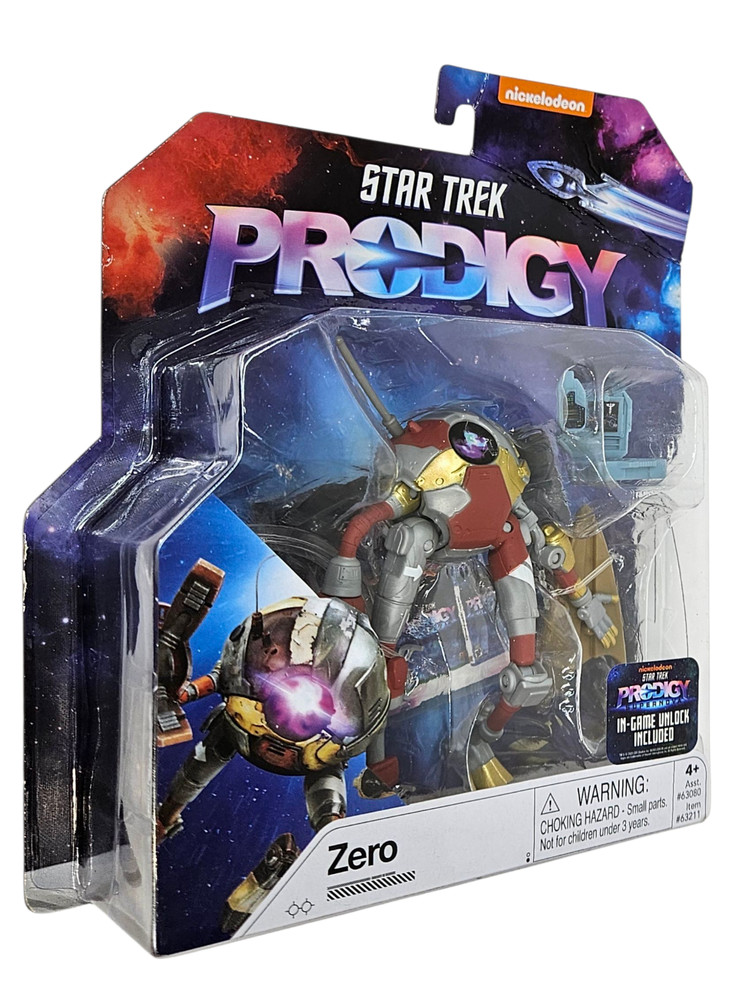 STAR TREK PRODIGY ZERO ROBOT ACTION FIGURE IN-GAME UNLOCK MOSC 2022 PKG WEAR