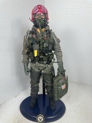 1/6 US NAVY F-14 “TOP GUN” GOOSE ANTHONY EDWARDS TOMCAT FIGHTER PILOT +STAND