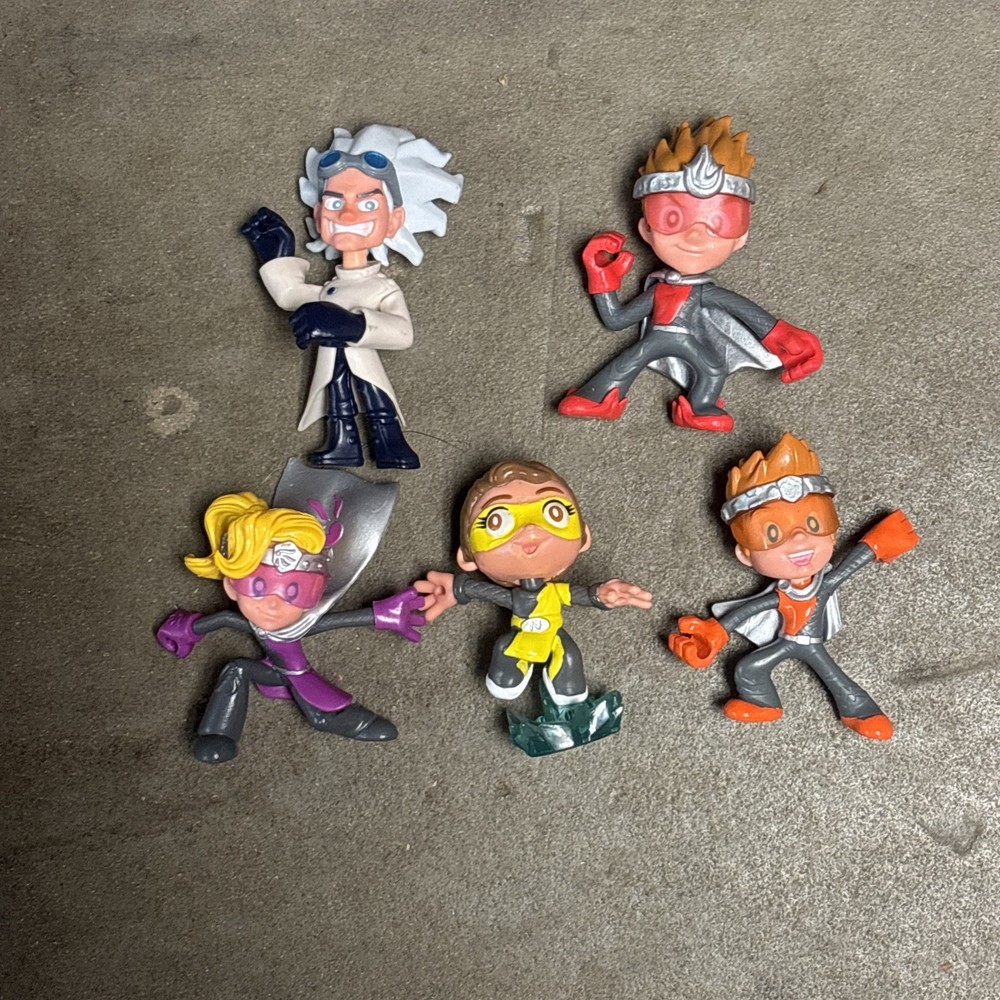 Lot Of 5 Ninja Kidz Mini Figures Characters
