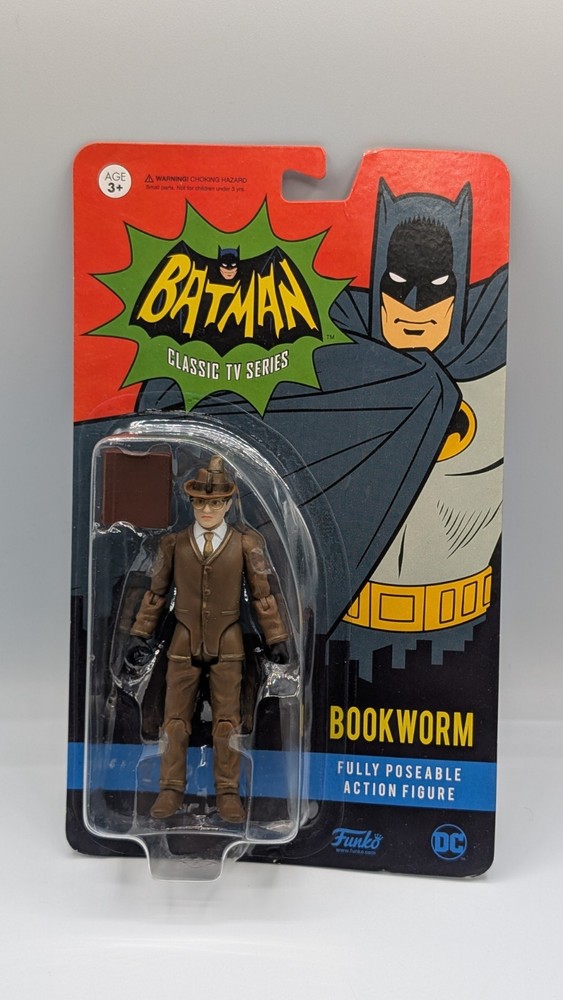 2017 Funko Toys ’66 Batman Classic TV Series Retro Bookworm 4″ Action Figure
