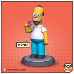 Homer Simpson | POP | CHIBI | 60mm base | 1:20 | 3D print | Model Kit