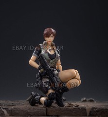 JOYTOY CF Woman Short Hair 1/18 Action Figure Model Military 10.5cm
