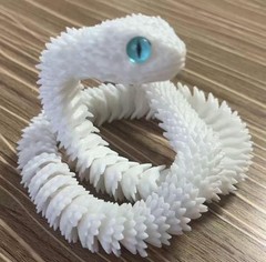 60cm 3d Printed Snake Movable Joint Simulation Figures Newyear Decoration Big