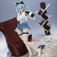 1/12 Custom Female Vest Denim Shorts For 6” Romankey Action Figure（No Figure）