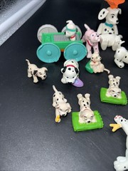 VTG Disney 101 Dalmatians Lot Of Action Figures Toys Puppy Dogs Cruella De Vil