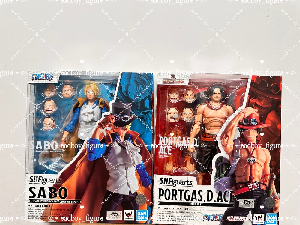 Bandai S.H. Figuarts One Piece Sabo & Ace Set Of 2 Action Figure SHF Toy New