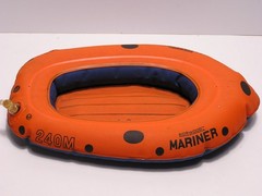 Vintage 1960’s Kenner Norwood Mariner Inflatable Raft for Action Figures 240M