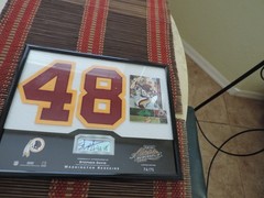 2002 NFL PLAYOFF ABSOLUTE PLAQUES, PERSONALLY AUTOGRAPHED BY PLAYER, LIMITED ED.