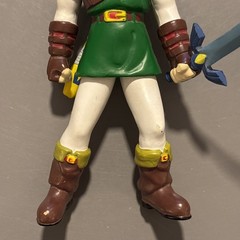 Vintage 1998 BD&A Legend of Zelda Link Figure w/ Sword Ocarina of Time Nintendo