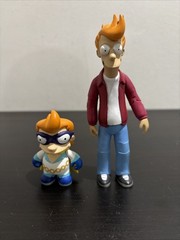 Toynami Futurama Phillip J Fry 2007 6″ Figure and Captain Fry Futuruma Series 2