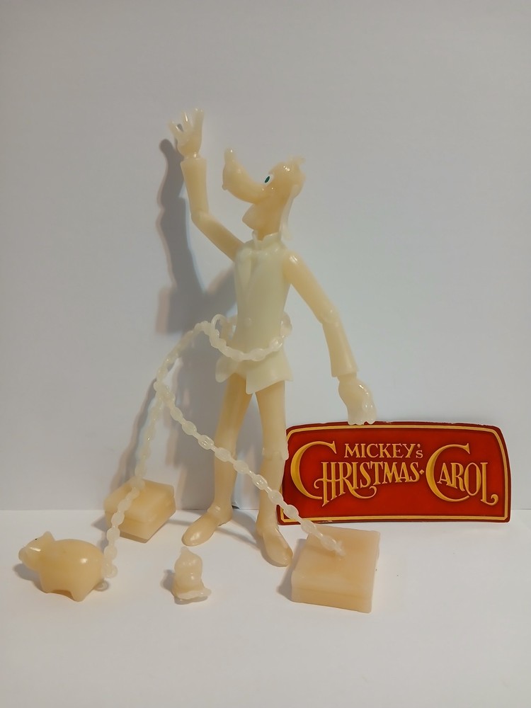 Mickey’s Christmas Carol Goofy as Marley’s Ghost 7″ glow in the dark figure 2003