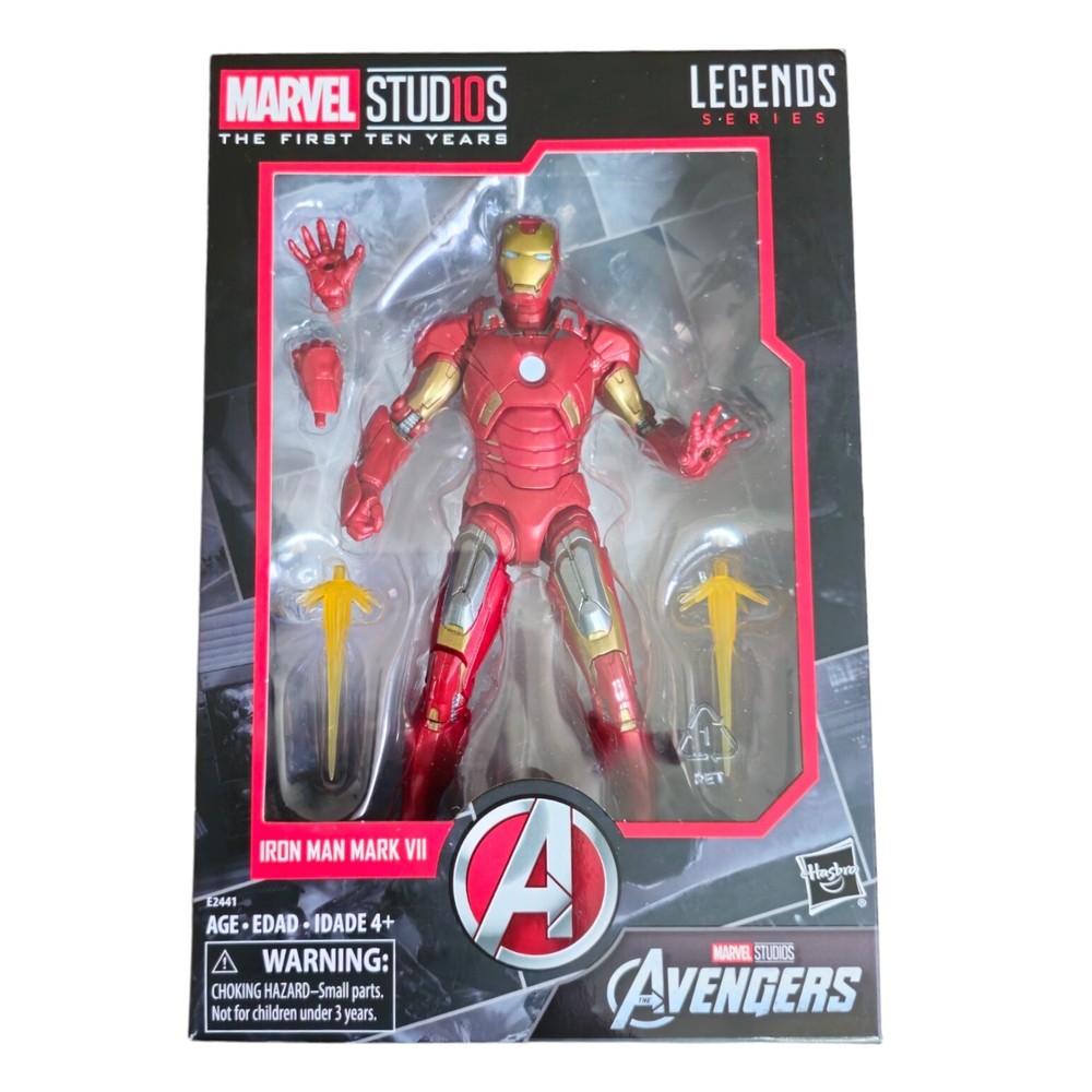 MARVEL LEGENDS MARVEL STUDIOS THE FIRST TEN YEARS IRON MAN MARK VII FIGURE NEW