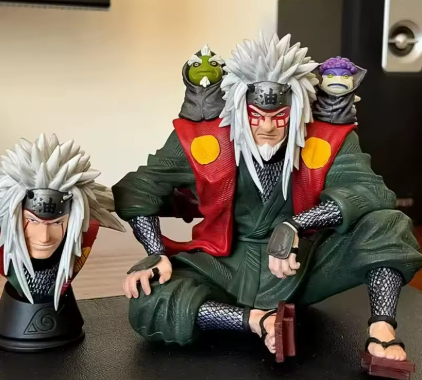Naruto Jiraiya Mount Myoboku Sitting Figure 13.5cm PVC Anime Statue Collectible
