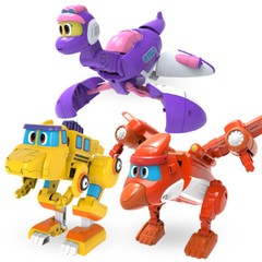 Gogo Dino Mini Dinosaur Transform Robot Figures Kids Boy Vehicle Toys Car 3.5″