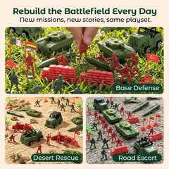277 PCS Army Men Military Playset, Army Men Toys for Boys 812, Military Soldi…