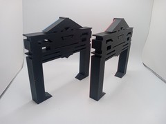 Retro Mini Recognizer 2 pack for Vintage Tron action figures and lightcycle toys