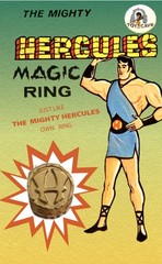 “THE MIGHTY HERCULES” 1960’s REPLICA RING – Yellow Plastic – See Feedback!!