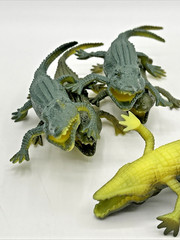 Crocodile / Alligator Plastic Animal Toy Figure Lot Of 11