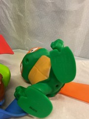 4 LOT Teenage Mutant Ninja Turtles Tootin’ Toys Mutant Mayhem Complete Set
