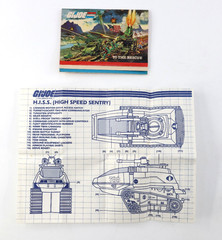 1983 GI Joe HISS Instructions Blueprints Original W/ Insert