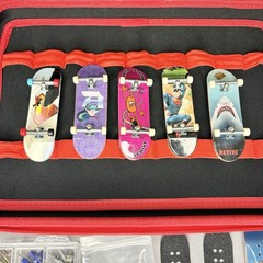 Tech Deck Bundle Carrying Case Fingertip Skateboards Parts Build Create Travel