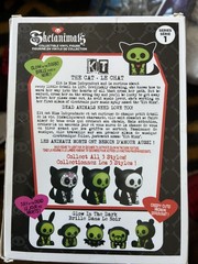 Skelanimals Series 1 KIT The Cat Figure Glow In The Dark