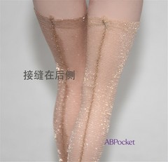 1Pairs 1:6 Thin Glitter Stockings Socks Clothes 12″ Female Action Figure Soldier