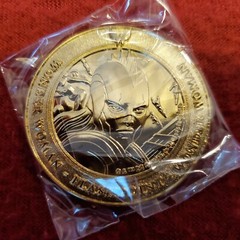 DC Comics World’s Finest Collection Box Challenge Coin WonderWoman vs Aquaman