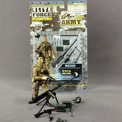 1/18 WWII US Military Soldier Action Figure, Articulated Collectible Model Toy