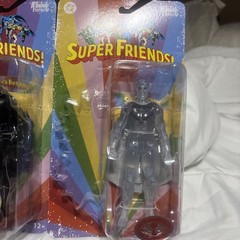 McFarlane Super Friends DC Batman Phantom Zone / Crystal Superman Red Platinums