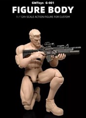GWToys 1/12 G001 Male Man Painting Flexible Muscle Action Figure Body