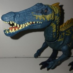 Mattel 2018 Jurassic World Fallen Kingdom Suchomimus Action Attack Dinosaur Blue
