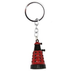RED DALEK Doctor Who 1.5 in. Keychain Action Figure (TV Series Vinyl Figurine)