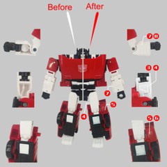 In Stock Upgrade Kit Shoulder Gun Tail Spoiler Filler For Kingdom Sideswipe