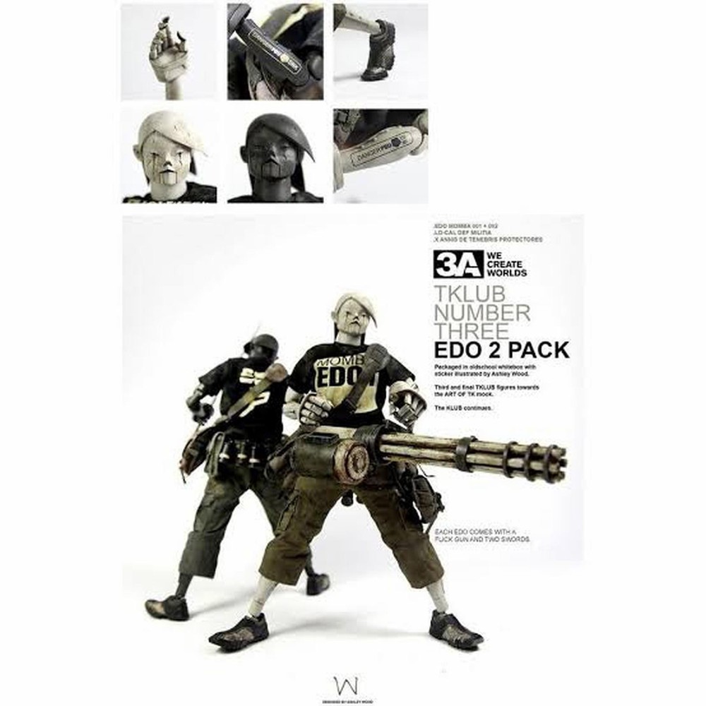 ThreeA Tomorrow Kings MOMBA EDO1 & EDO2 1/6 Two‑Pack Figures SEALED 2013