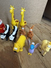 Vintage Beginners Bible Noahs Ark PVC Toy Figures Lot 16 Piece Matching Animal