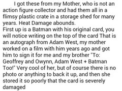 Adam West SIGNED Vintage 1979 Mego Batman Action Figure WGSH DC Comics