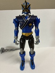 Blue & Black Power Rangerw/ Removable Helmet & Armor, Sword Weapon, samurai