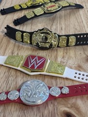 26 Wrestling Figure Belts Some Rare