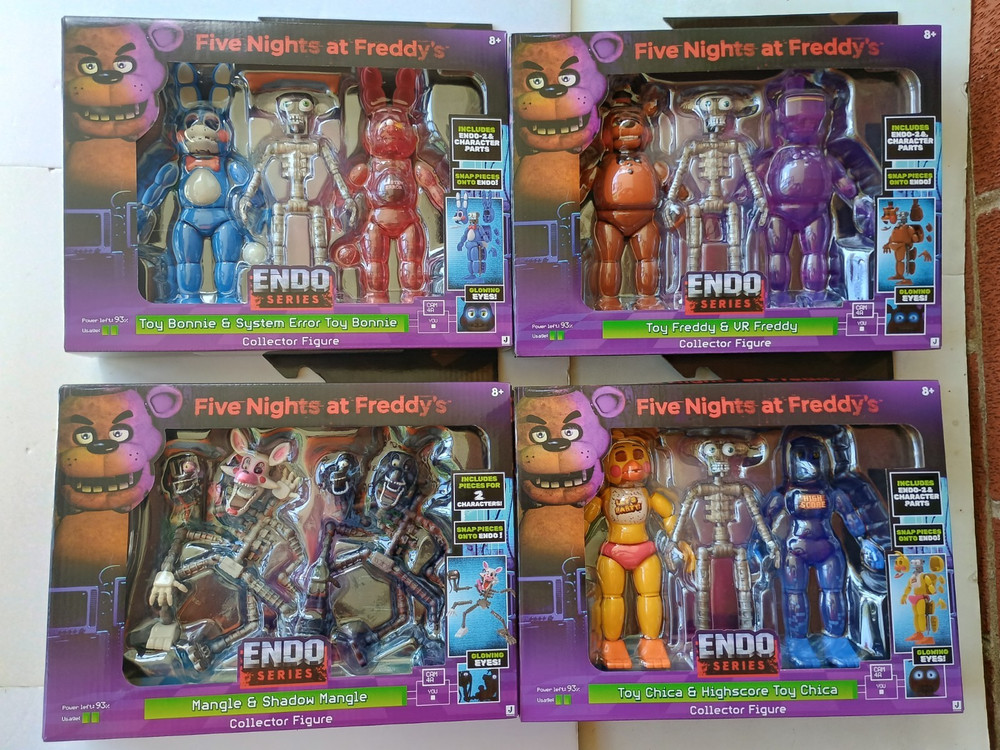 Five Nights at Freddy’s Endo Series 2 Toy Freddy Bonnie Chica Mangle FULL SET