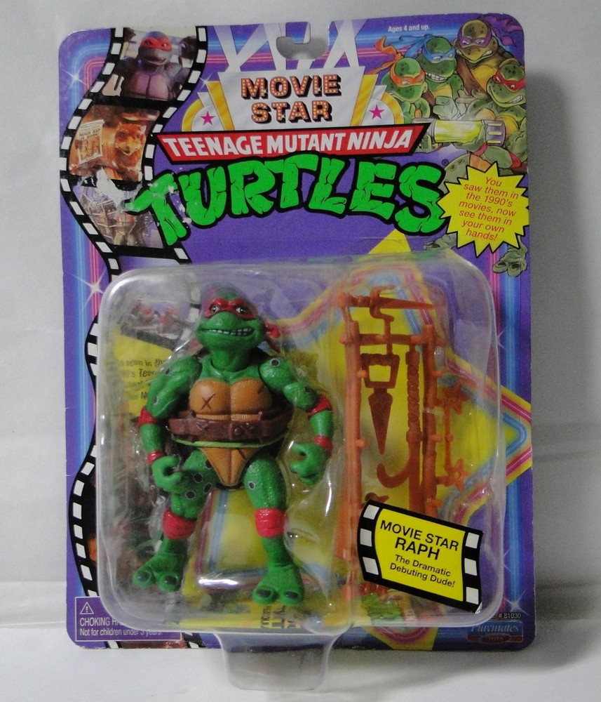 TMNT Movie Star RAPH Action Figure Playmates Ages 4+ 81802 NEW SEALED !