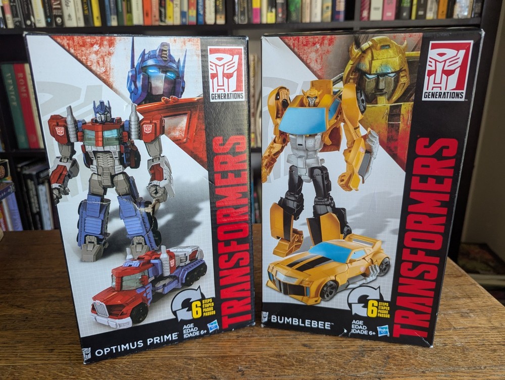 2 Transformers Toys Heroic Optimus Prime & Bumble-bee Action Figures NIB NEW