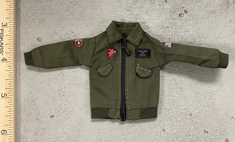 SU-JK-TGM: 1/12 Top Gun Maverick Tom Cruise Zipper Jacket – Green