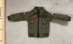 SU-JK-TGM: 1/12 Top Gun Maverick Tom Cruise Zipper Jacket – Green