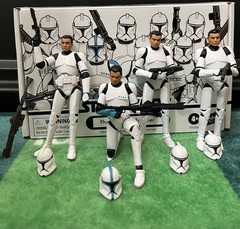 Star Wars Vintage Collection Phase I Clone Trooper 4-Pack Army Set Hasbro TVC
