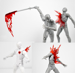 Modular Blood Effect Set for ~1/12 or six inch action figures – 14 piece set