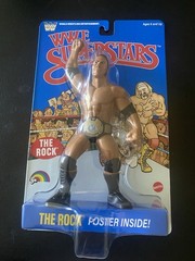 IN HAND WWE Mattel Superstars LJN Series 3 The Rock Action Figure Blue Card