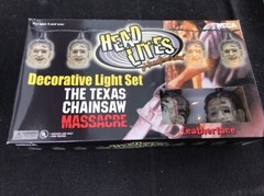 NECA The Texas Chainsaw Massacre Leather Face Head Lite Decorative Light Strand